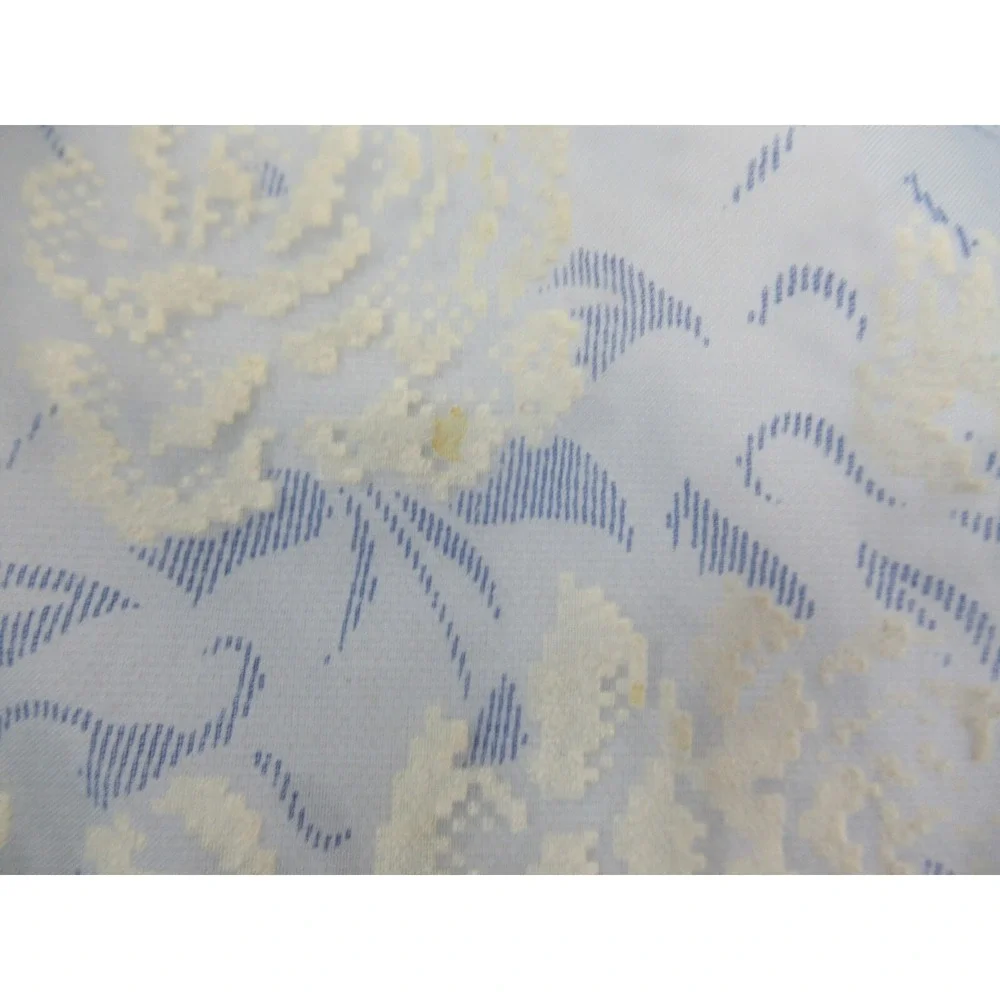 Vintage Hostess Half Apron Lot Glitter Sheer Flocked Organdy Red Blue